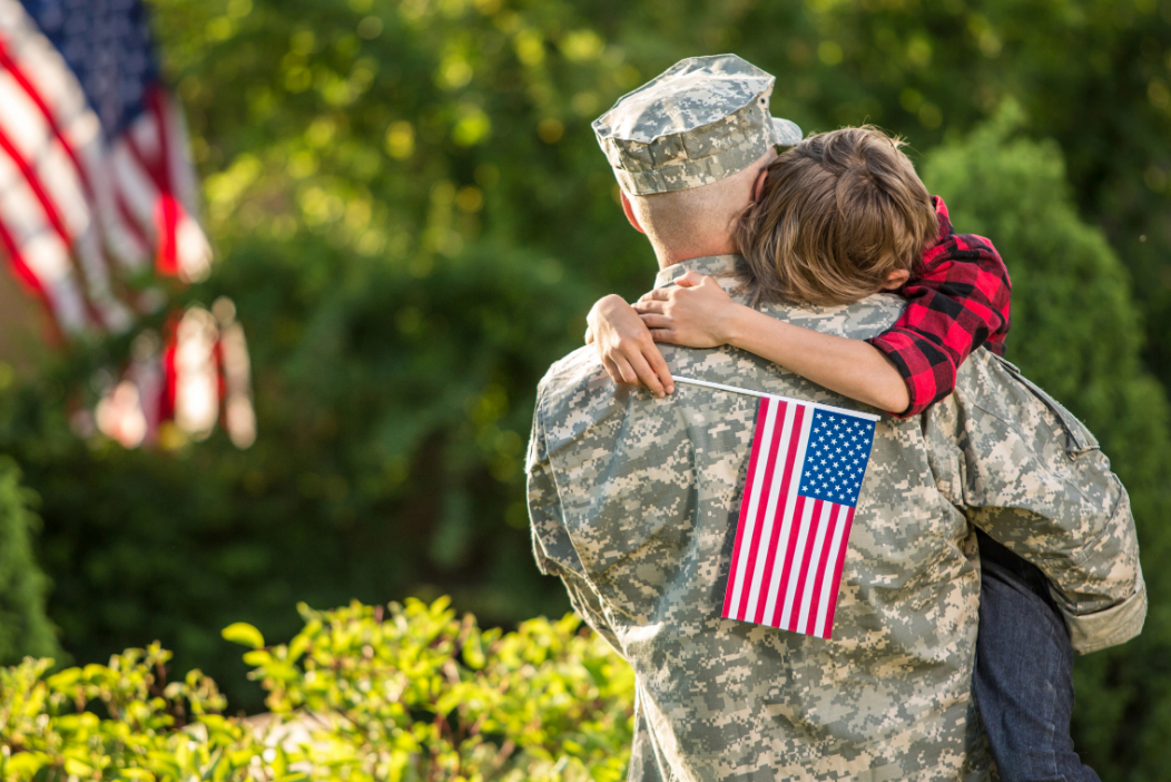 American Soldier Reunited with Son